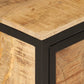 Bathroom Cabinet Natural mango wood and black