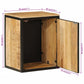 Bathroom Cabinet Natural mango wood and black