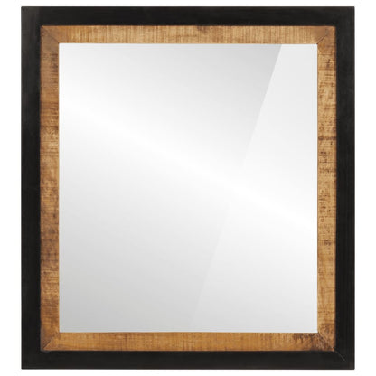 Bathroom Mirror Natural wood with black border