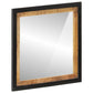 Bathroom Mirror Natural wood with black border