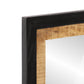 Bathroom Mirror Natural wood with black border