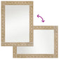 Bathroom Mirror Natural Bleach Solid mango wood and glass