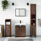 Bathroom Furniture Set Brown Oak Engineered Wood Medium