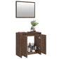 Bathroom Furniture Set Brown Oak Engineered Wood Medium