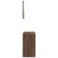 Bathroom Furniture Set Brown Oak Engineered Wood Medium