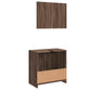 Bathroom Furniture Set Brown Oak Engineered Wood Medium