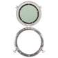  Porthole Mirror Wall Hanging Ø15" Aluminum and Glass