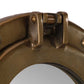  Porthole Mirror Wall Hanging Ø9.1" Aluminum and Glass