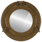  Porthole Mirror Wall Hanging Ø11.8" Aluminum and Glass
