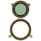  Porthole Mirror Wall Hanging Ø11.8" Aluminum and Glass