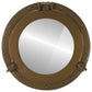  Porthole Mirror Wall Hanging Ø15" Aluminum and Glass