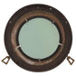 Porthole Mirror Wall Hanging Ø15" Aluminum and Glass