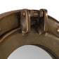  Porthole Mirror Wall Hanging Ø15" Aluminum and Glass