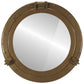  Porthole Mirror Wall Hanging Ø19.7" Aluminum and Glass