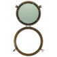  Porthole Mirror Wall Hanging Ø19.7" Aluminum and Glass