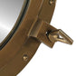 Porthole Mirror Wall Hanging Ø19.7" Aluminum and Glass