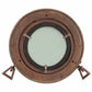  Porthole Mirror Wall Hanging Ø9.1" Aluminum and Glass