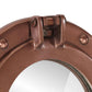  Porthole Mirror Wall Hanging Ø9.1" Aluminum and Glass