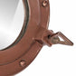  Porthole Mirror Wall Hanging Ø9.1" Aluminum and Glass