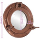  Porthole Mirror Wall Hanging Ø9.1" Aluminum and Glass