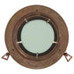  Porthole Mirror Wall Hanging Ø11.8" Aluminum and Glass