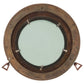  Porthole Mirror Wall Hanging Ø15" Aluminum and Glass