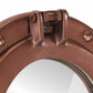  Porthole Mirror Wall Hanging Ø15" Aluminum and Glass