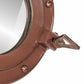  Porthole Mirror Wall Hanging Ø19.7" Aluminum and Glass