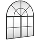 Wall Mirror Black Glass 23.6 x 27.6 in Minimalistic Wall Mirror