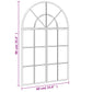 Wall Mirror Black Glass, Powder-coated steel 23.6x35.4 in