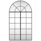 Wall Mirror Black Glass, Powder-coated iron Large Mirror