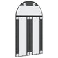 Wall Mirror Black Glass, Powder-coated iron Large Mirror