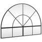 Wall Mirror Black Glass, Powder-coated iron 39.4 x 27.6 in