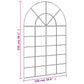Wall Mirror Black Glass, Iron 59.1 x 39.4 in Minimalistic
