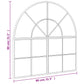 Wall Mirror Black Glass, Powder-Coated Iron 31.5 in x 31.5 in