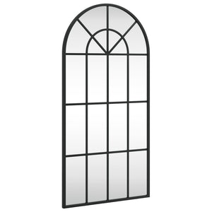 Wall Mirror Black Powder-coated iron, glass Medium Minimalistic