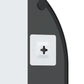Wall Mirror Black Powder-coated iron, glass Medium Minimalistic