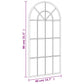 Wall Mirror Black Powder-coated iron, glass Medium Minimalistic
