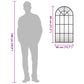 Wall Mirror Black Powder-coated iron, glass Medium Minimalistic