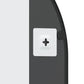 Wall Mirror Black Glass and Powder-Coated Iron 19.7 x 39.4 in