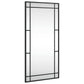 Wall Mirror Black Glass 15.7 x 31.5 in Minimalistic Wall Mirror