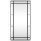Wall Mirror Black Glass 15.7 x 31.5 in Minimalistic Wall Mirror