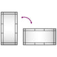 Wall Mirror Black Glass 15.7 x 31.5 in Minimalistic Wall Mirror