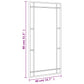Wall Mirror Black Glass 15.7 x 31.5 in Minimalistic Wall Mirror