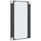 Wall Mirror Black Glass 23.6 x 39.4 in Wall mounting