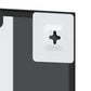 Wall Mirror Black Glass 23.6 x 39.4 in Wall mounting