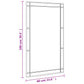 Wall Mirror Black Glass 23.6 x 39.4 in Wall mounting