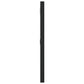 Wall Mirror Black Glass and Powder-Coated Iron 12 in x 12 in