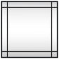 Wall Mirror Black Glass 19.7x19.7 in Minimalistic Wall Mirror