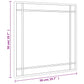 Wall Mirror Black Glass 19.7x19.7 in Minimalistic Wall Mirror